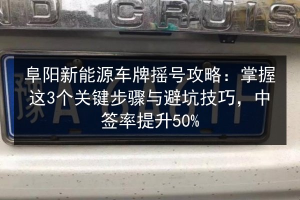 阜阳新能源车牌摇号攻略：掌握这3个关键步骤与避坑技巧，中签率提升50% 第3张