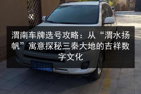 渭南车牌选号攻略：从“渭水扬帆”寓意探秘三秦大地的吉祥数字文化 第2张