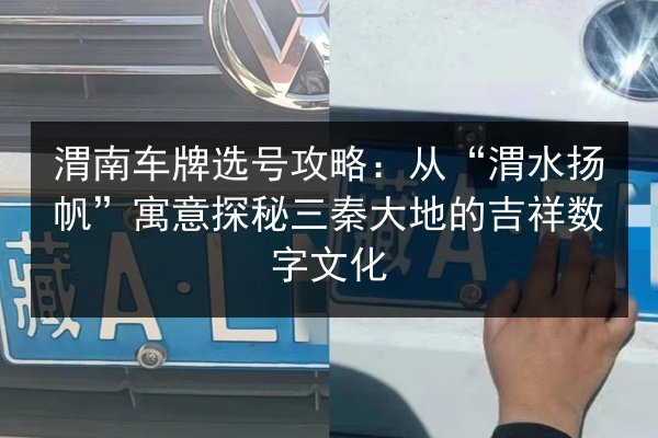 渭南车牌选号攻略：从“渭水扬帆”寓意探秘三秦大地的吉祥数字文化 第3张