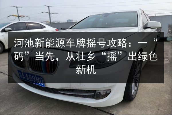 河池新能源车牌摇号攻略:一“码”当先,从壮乡“摇”出绿色新机 第2张 河池新能源车牌摇号攻略:一“码”当先,从壮乡“摇”出绿色新机 第2张