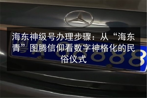 海东神级号办理步骤:从“海东青”图腾信仰看数字神格化的民俗仪式 第2张 海东神级号办理步骤:从“海东青”图腾信仰看数字神格化的民俗仪式 第2张