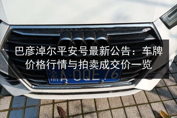 巴彦淖尔平安号最新公告：车牌价格行情与拍卖成交价一览 第3张