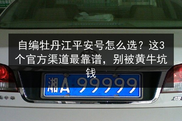 自编牡丹江平安号怎么选?这3个官方渠道最靠谱,别被黄牛坑钱 第3张 自编牡丹江平安号怎么选?这3个官方渠道最靠谱,别被黄牛坑钱 第3张