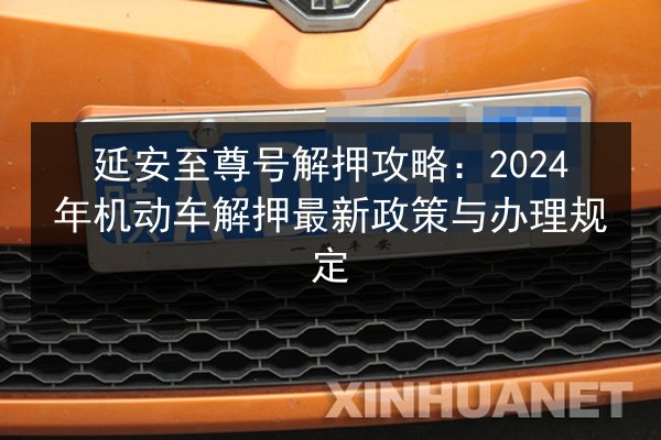 延安至尊号解押攻略：2024年机动车解押最新政策与办理规定 第3张