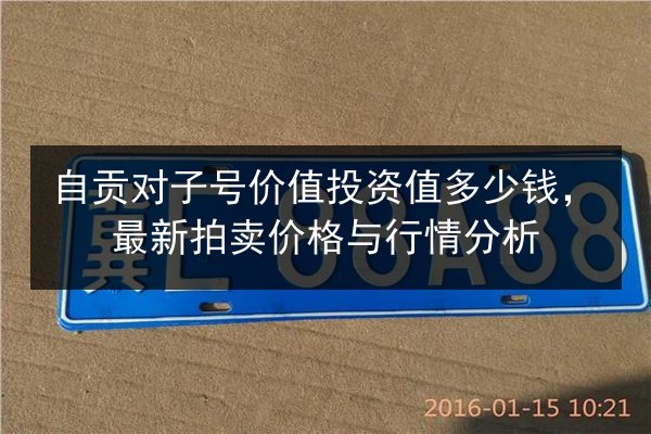 自贡对子号价值投资值多少钱,最新拍卖价格与行情分析 第3张 自贡对子号价值投资值多少钱,最新拍卖价格与行情分析 第3张
