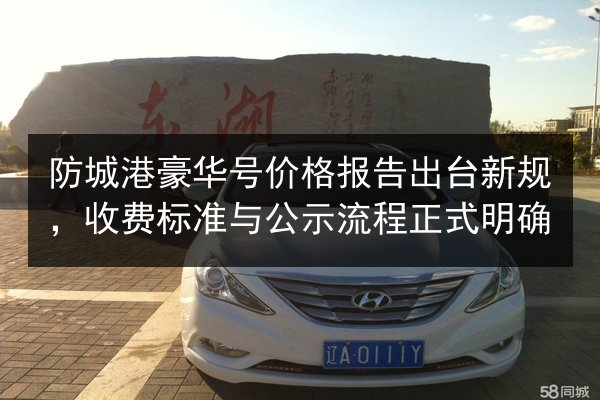 防城港豪华号价格报告出台新规,收费标准与公示流程正式明确 第3张 防城港豪华号价格报告出台新规,收费标准与公示流程正式明确 第3张