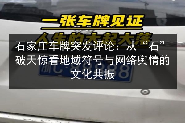 石家庄车牌突发评论：从“石”破天惊看地域符号与网络舆情的文化共振