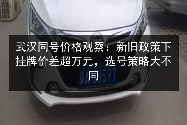 武汉同号价格观察：新旧政策下挂牌价差超万元，选号策略大不同 第2张