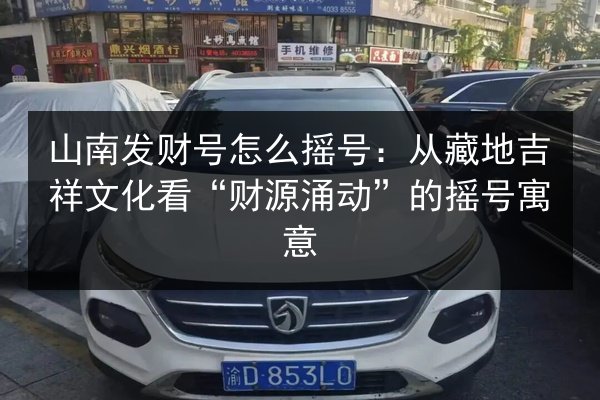 山南发财号怎么摇号:从藏地吉祥文化看“财源涌动”的摇号寓意 第2张 山南发财号怎么摇号:从藏地吉祥文化看“财源涌动”的摇号寓意 第2张