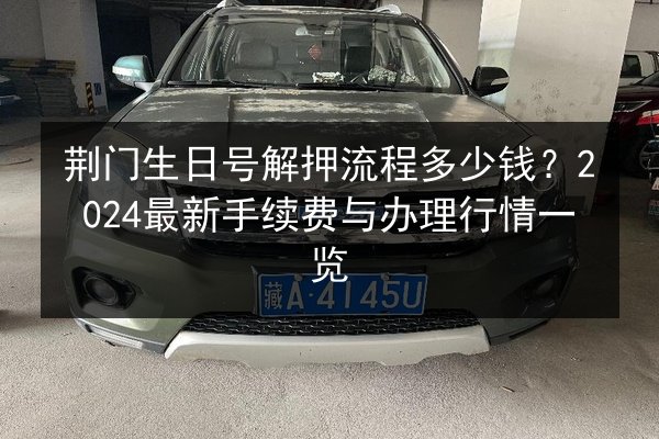 荆门生日号解押流程多少钱？2024最新手续费与办理行情一览