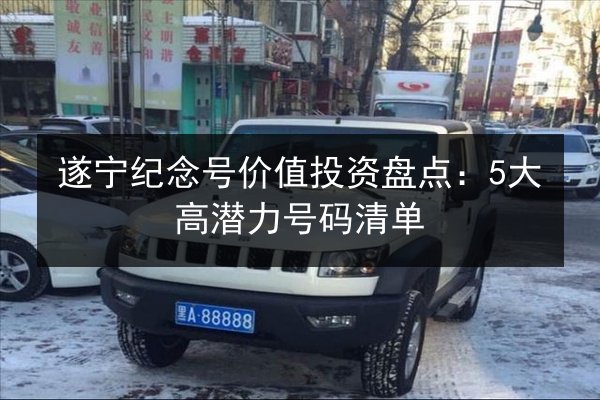 遂宁纪念号价值投资盘点：5大高潜力号码清单 第2张