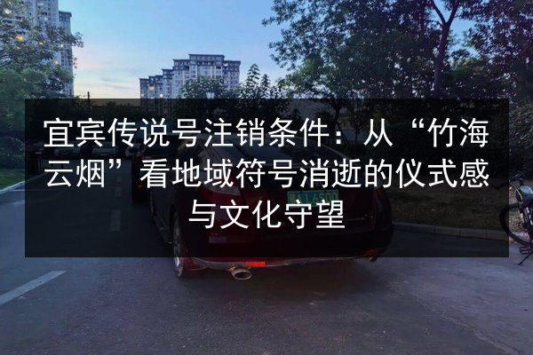 宜宾传说号注销条件:从“竹海云烟”看地域符号消逝的仪式感与文化守望 第2张 宜宾传说号注销条件:从“竹海云烟”看地域符号消逝的仪式感与文化守望 第2张
