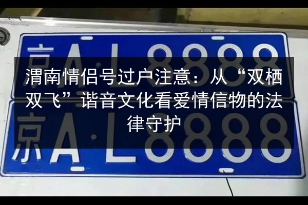 渭南情侣号过户注意:从“双栖双飞”谐音文化看爱情信物的法律守护 第2张 渭南情侣号过户注意:从“双栖双飞”谐音文化看爱情信物的法律守护 第2张