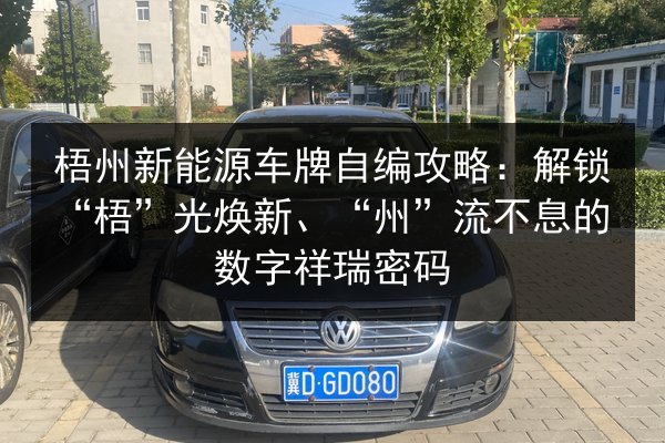 梧州新能源车牌自编攻略:解锁“梧”光焕新、“州”流不息的数字祥瑞密码 第2张 梧州新能源车牌自编攻略:解锁“梧”光焕新、“州”流不息的数字祥瑞密码 第2张