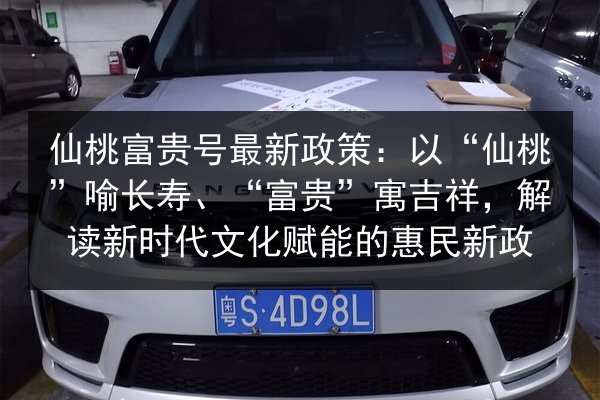 仙桃富贵号最新政策：以“仙桃”喻长寿、“富贵”寓吉祥，解读新时代文化赋能的惠民新政 第2张