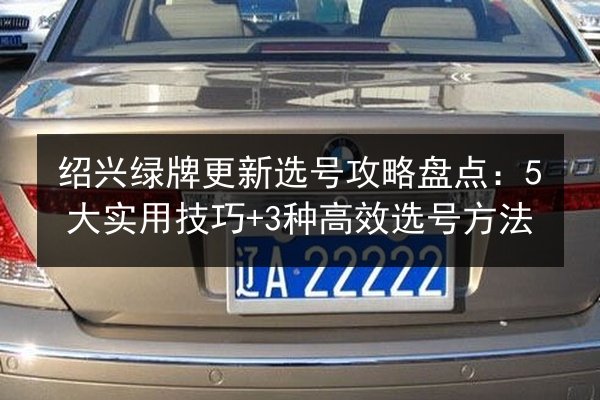 绍兴绿牌更新选号攻略盘点：5大实用技巧+3种高效选号方法