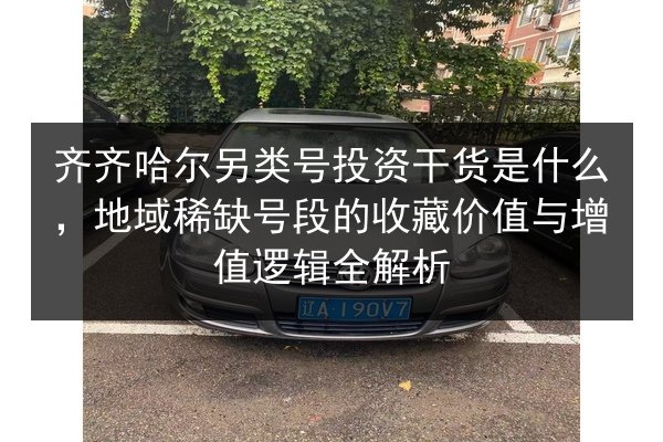 齐齐哈尔另类号投资干货是什么,地域稀缺号段的收藏价值与增值逻辑全解析 第3张 齐齐哈尔另类号投资干货是什么,地域稀缺号段的收藏价值与增值逻辑全解析 第3张