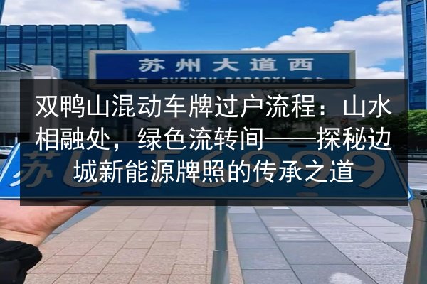 双鸭山混动车牌过户流程:山水相融处,绿色流转间——探秘边城新能源牌照的传承之道 第2张 双鸭山混动车牌过户流程:山水相融处,绿色流转间——探秘边城新能源牌照的传承之道 第2张