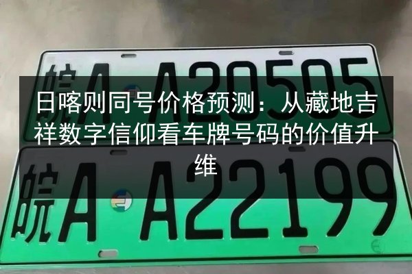 日喀则同号价格预测：从藏地吉祥数字信仰看车牌号码的价值升维 第2张