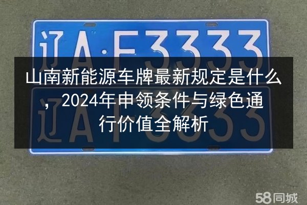 山南新能源车牌最新规定是什么，2024年申领条件与绿色通行价值全解析
