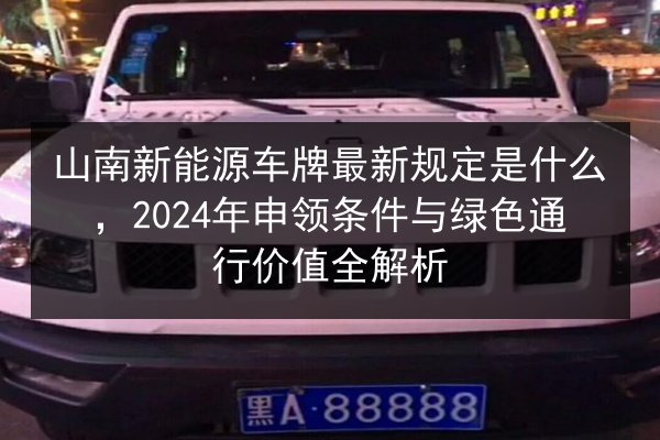 山南新能源车牌最新规定是什么，2024年申领条件与绿色通行价值全解析 第3张