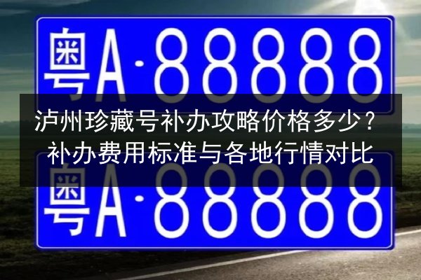 泸州珍藏号补办攻略价格多少?补办费用标准与各地行情对比 第1张 泸州珍藏号补办攻略价格多少?补办费用标准与各地行情对比 第1张
