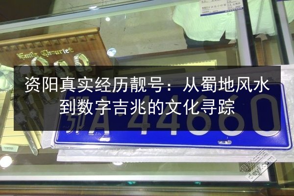 资阳真实经历靓号:从蜀地风水到数字吉兆的文化寻踪 第2张 资阳真实经历靓号:从蜀地风水到数字吉兆的文化寻踪 第2张