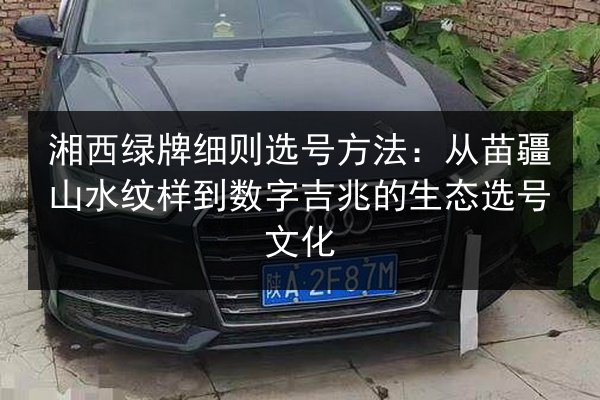 湘西绿牌细则选号方法:从苗疆山水纹样到数字吉兆的生态选号文化 第2张 湘西绿牌细则选号方法:从苗疆山水纹样到数字吉兆的生态选号文化 第2张