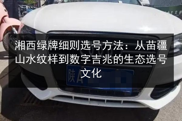 湘西绿牌细则选号方法:从苗疆山水纹样到数字吉兆的生态选号文化 第3张 湘西绿牌细则选号方法:从苗疆山水纹样到数字吉兆的生态选号文化 第3张