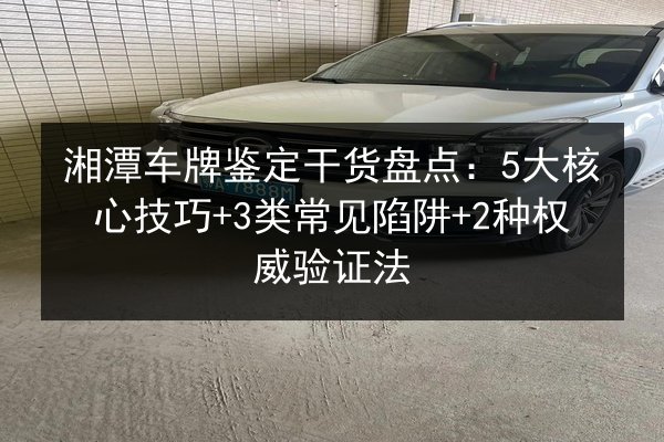 湘潭车牌鉴定干货盘点：5大核心技巧+3类常见陷阱+2种权威验证法 第2张