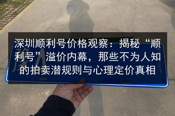 深圳顺利号价格观察：揭秘“顺利号”溢价内幕，那些不为人知的拍卖潜规则与心理定价真相
