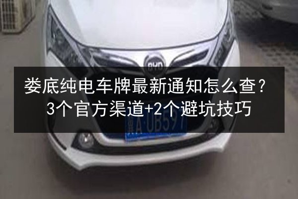 娄底纯电车牌最新通知怎么查？3个官方渠道+2个避坑技巧
