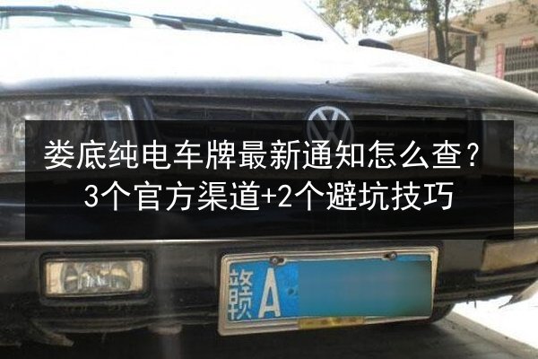 娄底纯电车牌最新通知怎么查?3个官方渠道+2个避坑技巧 第2张 娄底纯电车牌最新通知怎么查?3个官方渠道+2个避坑技巧 第2张
