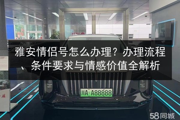 雅安情侣号怎么办理？办理流程、条件要求与情感价值全解析 第2张