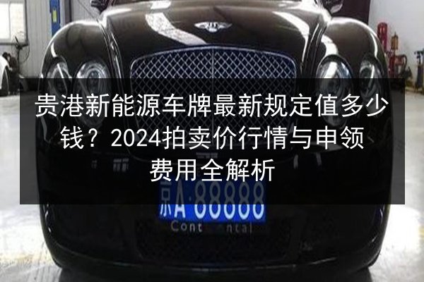 贵港新能源车牌最新规定值多少钱?2024拍卖价行情与申领费用全解析 第3张 贵港新能源车牌最新规定值多少钱?2024拍卖价行情与申领费用全解析 第3张