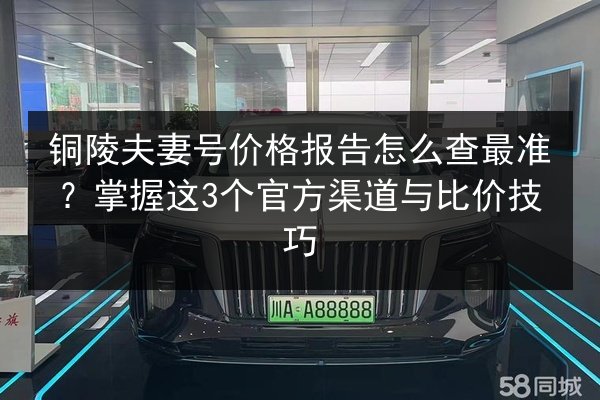 铜陵夫妻号价格报告怎么查最准?掌握这3个官方渠道与比价技巧 第3张 铜陵夫妻号价格报告怎么查最准?掌握这3个官方渠道与比价技巧 第3张