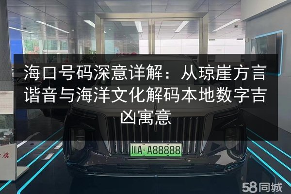 海口号码深意详解：从琼崖方言谐音与海洋文化解码本地数字吉凶寓意