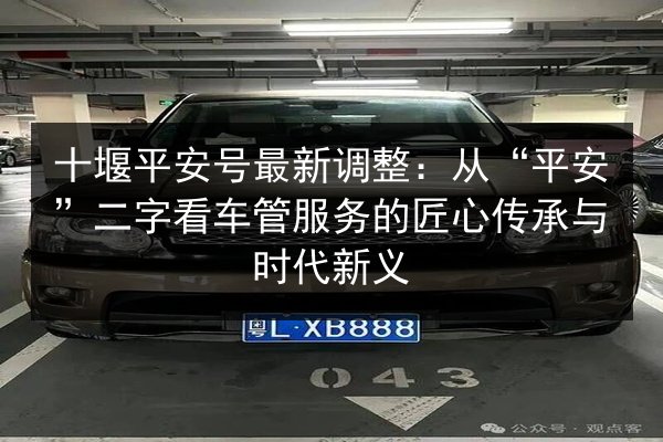 十堰平安号最新调整:从“平安”二字看车管服务的匠心传承与时代新义 第3张 十堰平安号最新调整:从“平安”二字看车管服务的匠心传承与时代新义 第3张