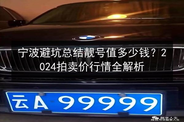宁波避坑总结靓号值多少钱？2024拍卖价行情全解析 第3张