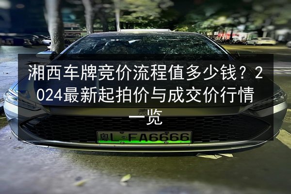 湘西车牌竞价流程值多少钱？2024最新起拍价与成交价行情一览