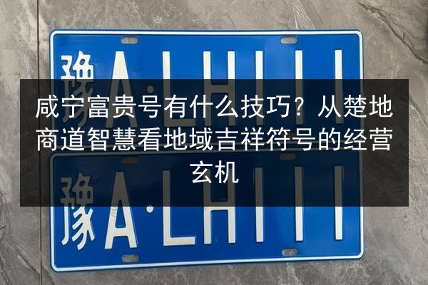 咸宁富贵号有什么技巧？从楚地商道智慧看地域吉祥符号的经营玄机 第3张