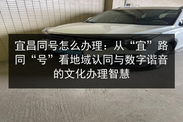 宜昌同号怎么办理:从“宜”路同“号”看地域认同与数字谐音的文化办理智慧 第2张 宜昌同号怎么办理:从“宜”路同“号”看地域认同与数字谐音的文化办理智慧 第2张