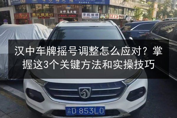 汉中车牌摇号调整怎么应对？掌握这3个关键方法和实操技巧