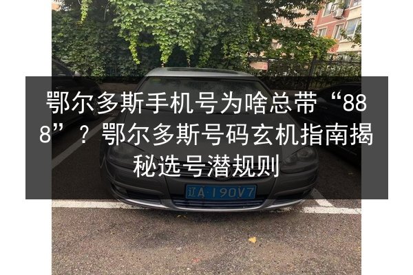 鄂尔多斯手机号为啥总带“888”？鄂尔多斯号码玄机指南揭秘选号潜规则 第2张