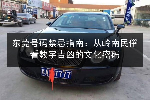 东莞号码禁忌指南:从岭南民俗看数字吉凶的文化密码 第3张 东莞号码禁忌指南:从岭南民俗看数字吉凶的文化密码 第3张