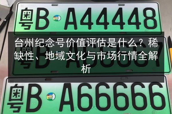 台州纪念号价值评估是什么？稀缺性、地域文化与市场行情全解析
