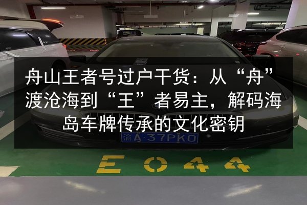 舟山王者号过户干货:从“舟”渡沧海到“王”者易主,解码海岛车牌传承的文化密钥 第3张 舟山王者号过户干货:从“舟”渡沧海到“王”者易主,解码海岛车牌传承的文化密钥 第3张