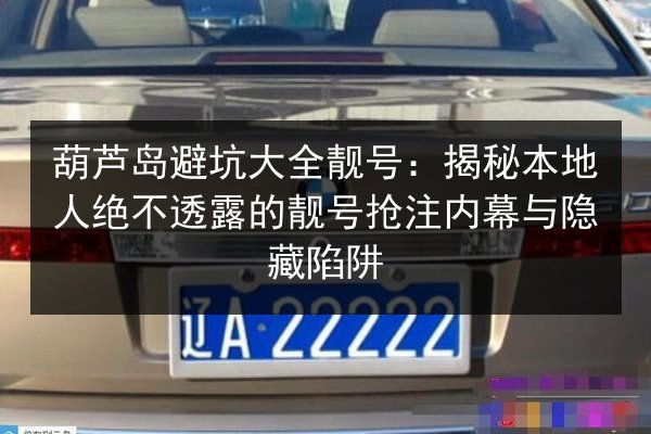 葫芦岛避坑大全靓号：揭秘本地人绝不透露的靓号抢注内幕与隐藏陷阱
