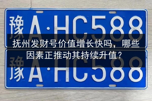 抚州发财号价值增长快吗，哪些因素正推动其持续升值？ 第3张