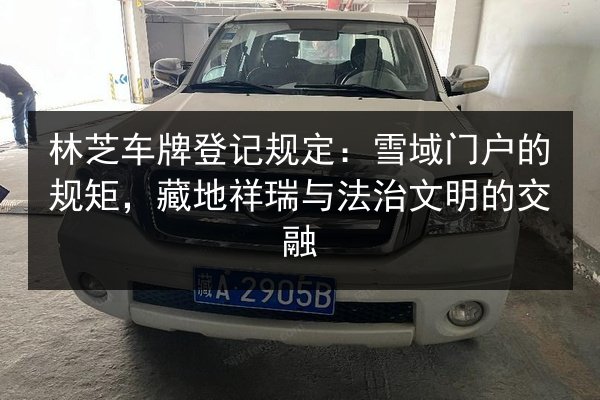 林芝车牌登记规定:雪域门户的规矩,藏地祥瑞与法治文明的交融 第2张 林芝车牌登记规定:雪域门户的规矩,藏地祥瑞与法治文明的交融 第2张